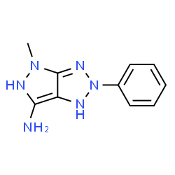 Pyrazolo[3,4-d]-1,2,3-triazol-6-amine, 1,2,4,5-tetrahydro-4-methyl-2-phenyl- (9CI)结构式