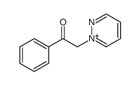 1-phenyl-2-pyridazin-1-ium-1-ylethanone Structure