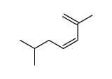 (Z)-2,6-dimethylhepta-1,3-diene结构式