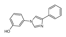 3-(4-phenylimidazol-1-yl)phenol Structure