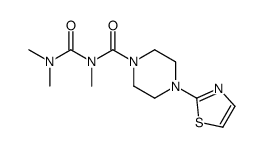 N-(dimethylcarbamoyl)-N-methyl-4-(1,3-thiazol-2-yl)piperazine-1-carboxamide Structure