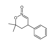 4H-1,2-Oxazine,5,6-dihydro-6,6-dimethyl-4-phenyl-,2-oxide(9CI) structure