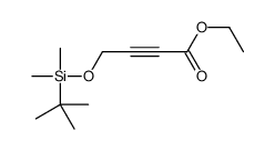 ethyl 4-[tert-butyl(dimethyl)silyl]oxybut-2-ynoate结构式