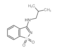 N-(2-methylpropyl)-9,9-dioxo-9$l^{6}-thia-8-azabicyclo[4.3.0]nona-1,3,5,7-tetraen-7-amine结构式