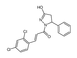 1-[3-(2,4-dichlorophenyl)prop-2-enoyl]-5-phenylpyrazolidin-3-one Structure