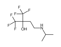 1,1,1-trifluoro-4-(propan-2-ylamino)-2-(trifluoromethyl)butan-2-ol结构式