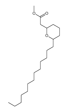 methyl 2-(6-tridecyloxan-2-yl)acetate结构式