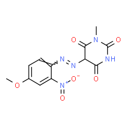 5-[(4-Methoxy-2-nitrophenyl)azo]-1-methylpyrimidine-2,4,6(1H,3H,5H)-trione picture