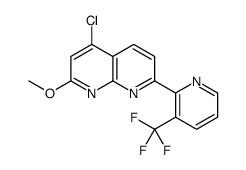 4-chloro-2-methoxy-7-[3-(trifluoromethyl)pyridin-2-yl]-1,8-naphthyridine结构式