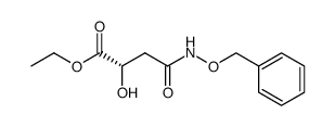 ethyl (S)-4-((benzyloxy)amino)-2-hydroxy-4-oxobutanoate Structure