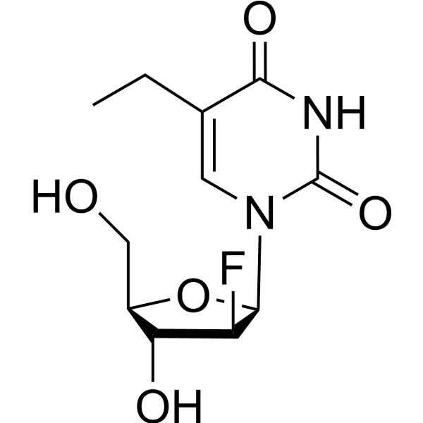 2’-氟-5-乙基-beta-D-阿拉伯呋喃基尿嘧啶图片