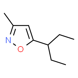 Isoxazole, 5-(1-ethylpropyl)-3-methyl- (9CI) Structure