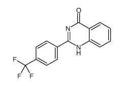 2-[4-(trifluoromethyl)phenyl]-1H-quinazolin-4-one结构式