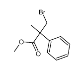methyl 3-bromo-2-methyl-2-phenylpropanoate结构式
