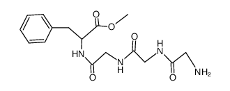 glycylglycylglycyl-D,L-phenylalanine methyl ester Structure