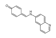 4-[(quinolin-6-ylamino)methylidene]cyclohexa-2,5-dien-1-one结构式