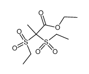 2,2-bis-ethanesulfonyl-propionic acid ethyl ester Structure