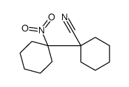 1-(1-nitrocyclohexyl)cyclohexane-1-carbonitrile Structure
