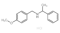 (4-METHOXY-BENZYL)-(1-PHENYL-ETHYL)-AMINE HYDROCHLORIDE结构式