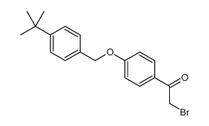 2-bromo-1-[4-[(4-tert-butylphenyl)methoxy]phenyl]ethanone Structure