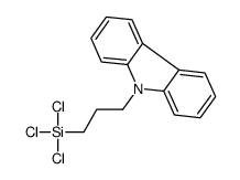 3-carbazol-9-ylpropyl(trichloro)silane结构式