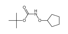 tert-butyl (cyclopentyloxy)carbamate结构式