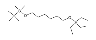 1-(tert-butyldimethylsilyloxy)-6-(triethylsilyloxy)-hexane结构式