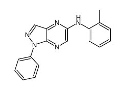 N-(2-methylphenyl)-1-phenylpyrazolo[3,4-b]pyrazin-5-amine结构式