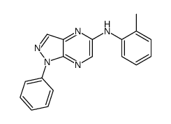 N-(2-methylphenyl)-1-phenylpyrazolo[3,4-b]pyrazin-5-amine Structure