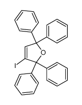 3-iodo-2,2,5,5-tetraphenyl-2,5-dihydro-furan结构式