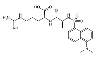 Dansyl-Ala-Arg-OH trifluoroacetate salt Structure