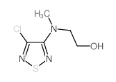 2-[(4-CHLORO-[1,2,5]THIADIAZOL-3-YL)-METHYL-AMINO]-ETHANOL structure