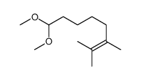 8,8-dimethoxy-2,3-dimethyloct-2-ene结构式