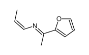 1-(furan-2-yl)-N-prop-1-enylethanimine结构式