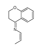 N-prop-1-enyl-2,3-dihydrochromen-4-imine Structure