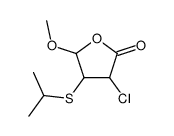 3-chloro-5-methoxy-4-propan-2-ylsulfanyloxolan-2-one Structure