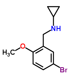 N-(5-Bromo-2-methoxybenzyl)cyclopropanamine结构式