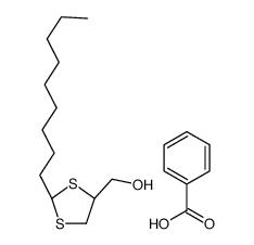 benzoic acid,[(2R,4R)-2-nonyl-1,3-dithiolan-4-yl]methanol Structure