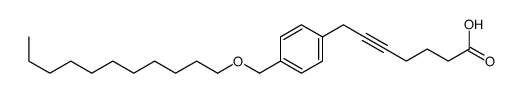 7-[4-(undecoxymethyl)phenyl]hept-5-ynoic acid Structure