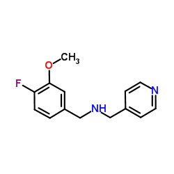 1-(4-Fluoro-3-methoxyphenyl)-N-(4-pyridinylmethyl)methanamine结构式