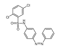 2,5-dichloro-N-(4-phenyldiazenylphenyl)benzenesulfonamide结构式