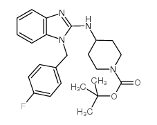 1-BOC-4-[1-(4-FLUORO-BENZYL)-1H-BENZOIMIDAZOL-2-YLAMINO]-PIPERIDINE structure