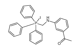 1-[3-[[iodo(triphenyl)-λ5-phosphanyl]methylamino]phenyl]ethanone结构式