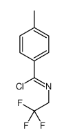 4-methyl-N-(2,2,2-trifluoroethyl)benzenecarboximidoyl chloride结构式