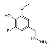 3-BROMO-4-HYDROXY-5-METHOXY-BENZYL-HYDRAZINE structure