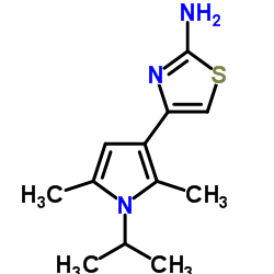 4-(1-Isopropyl-2,5-dimethyl-1H-pyrrol-3-yl)-1,3-thiazol-2-amine Structure