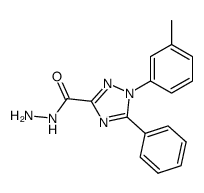 5-phenyl-1-m-tolyl-1H-[1,2,4]triazole-3-carboxylic acid hydrazide Structure
