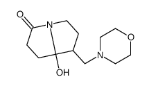 8-hydroxy-7-(morpholin-4-ylmethyl)-2,5,6,7-tetrahydro-1H-pyrrolizin-3-one结构式