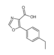 5-(4-ethylphenyl)-1,3-oxazole-4-carboxylic acid Structure