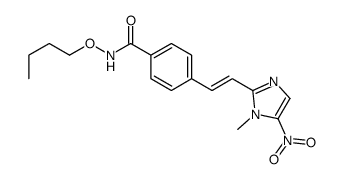 N-butoxy-4-[2-(1-methyl-5-nitroimidazol-2-yl)ethenyl]benzamide结构式
